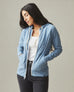 Women's Lightweight Full Zip - Blue Jay Heather